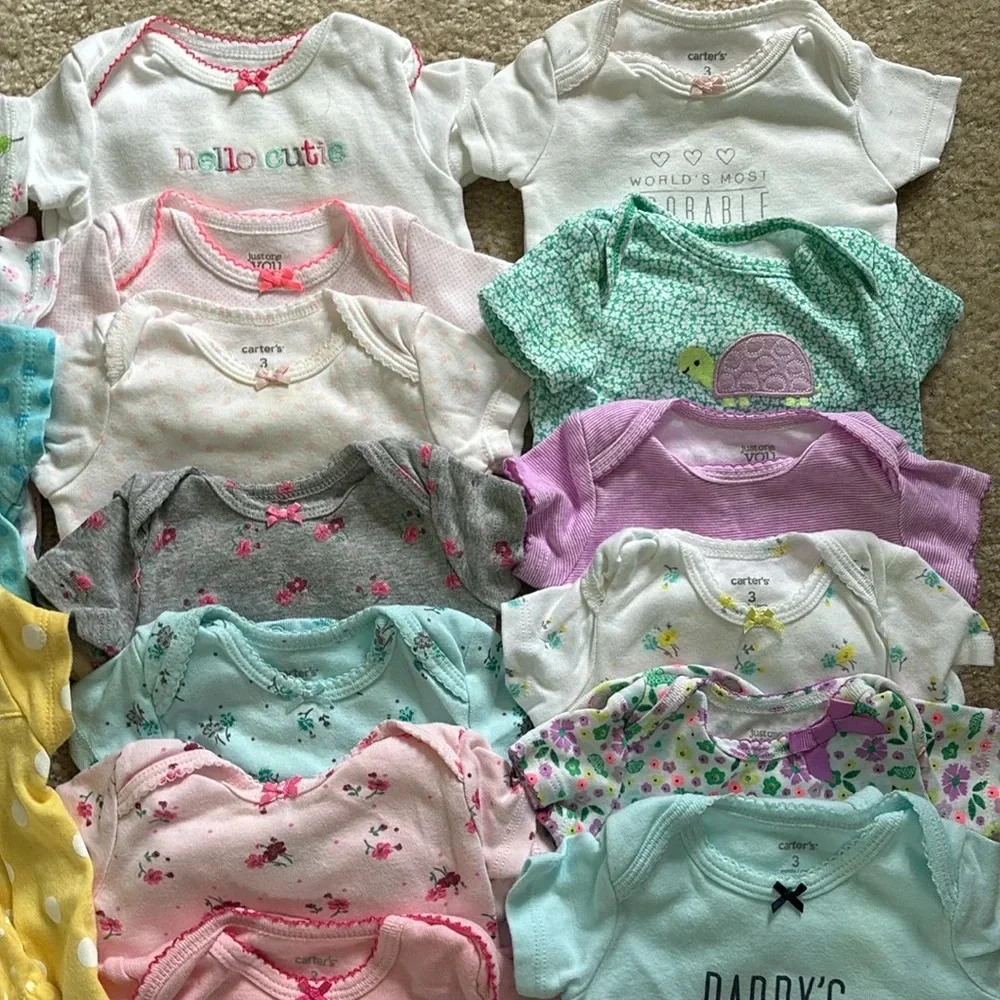 EUC LOT 3Mos. Onesies